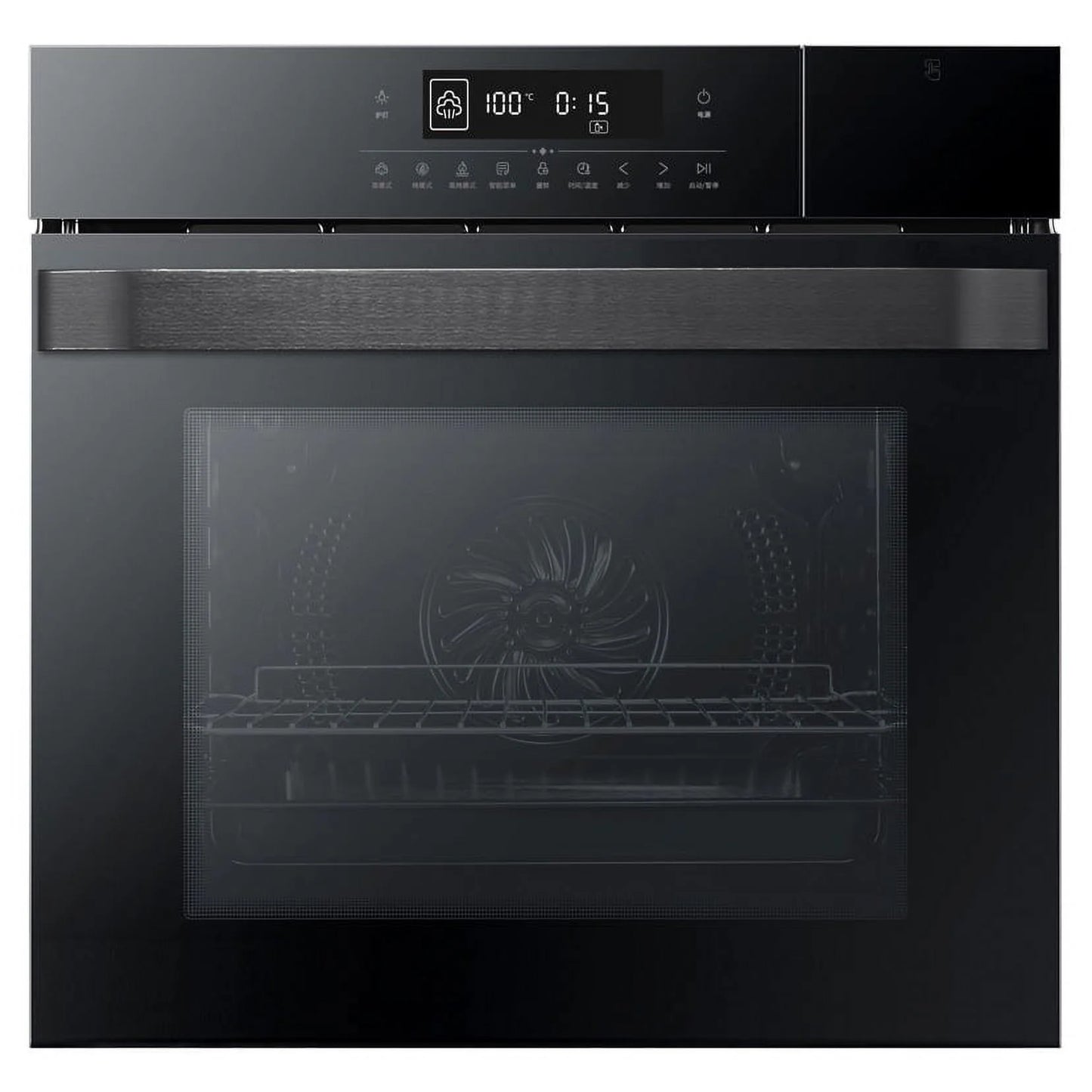 24" Electric Single Wall Oven - 70L Convection Oven with Air Frying, 2.5Cu.ft with 8 Baking Modes, 3D Surround Heating, Double-Layered Glass Door, Touch Control, Timer