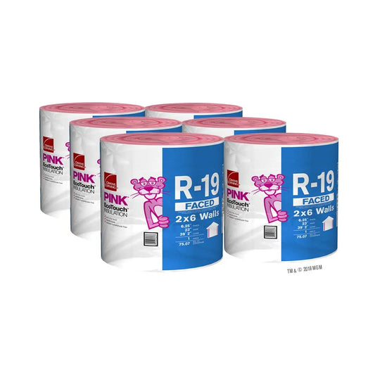 Owens Corning R-19 Faced Fiberglass Roll 23" Wide