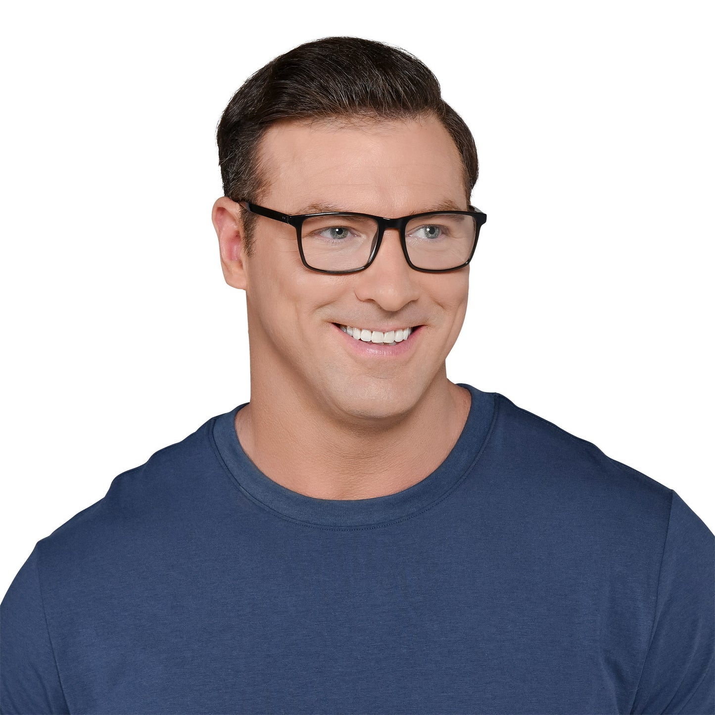 Design Optics by Foster Grant #815 Classic Plastic Square Reading Glasses, 3-pack