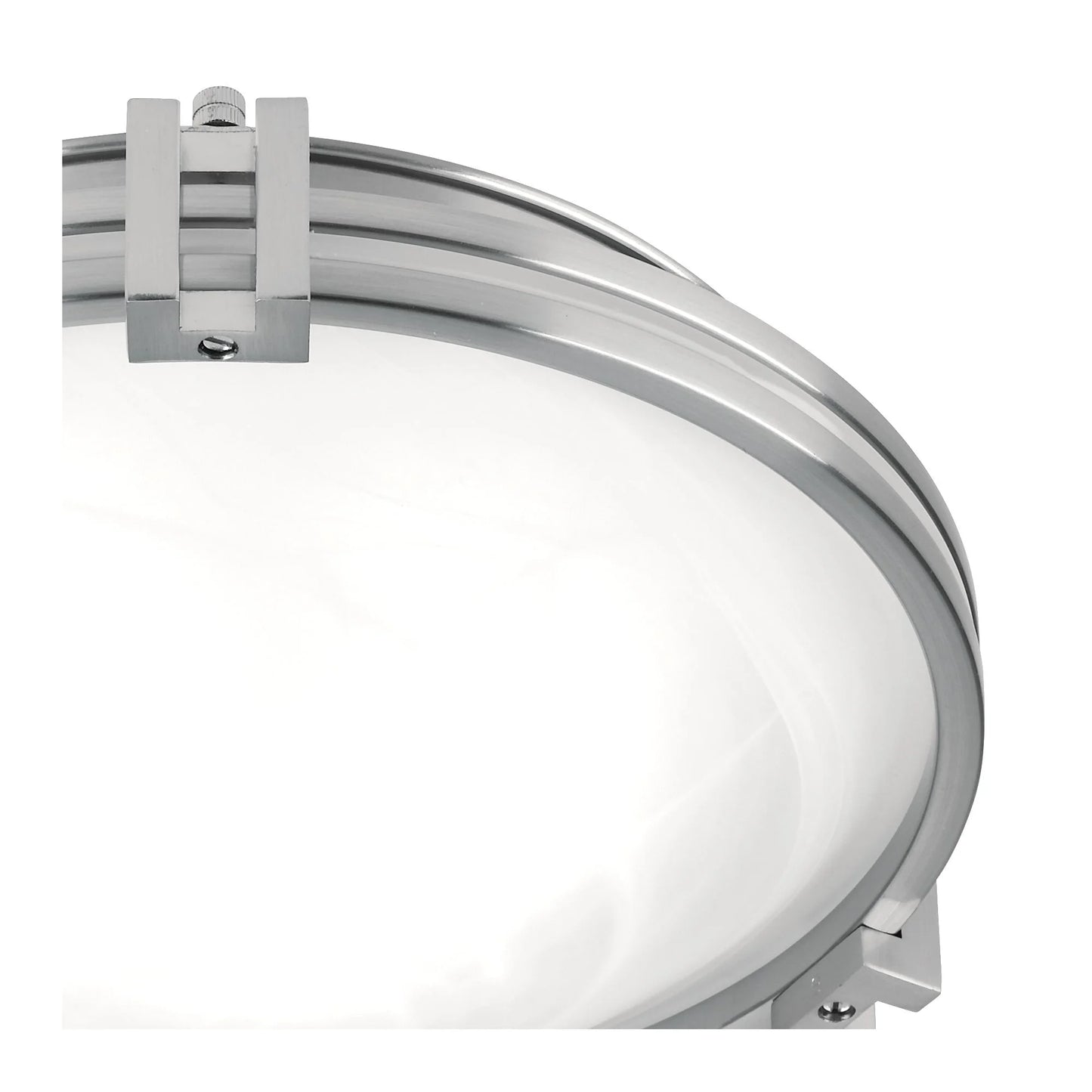 Possini Euro Design Deco Modern Ceiling Light Flush Mount Fixture 12 3/4" Wide Brushed Nickel 2-Light Marbleized Glass for Bedroom Kitchen Living Room