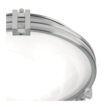 Possini Euro Design Deco Modern Ceiling Light Flush Mount Fixture 12 3/4" Wide Brushed Nickel 2-Light Marbleized Glass for Bedroom Kitchen Living Room
