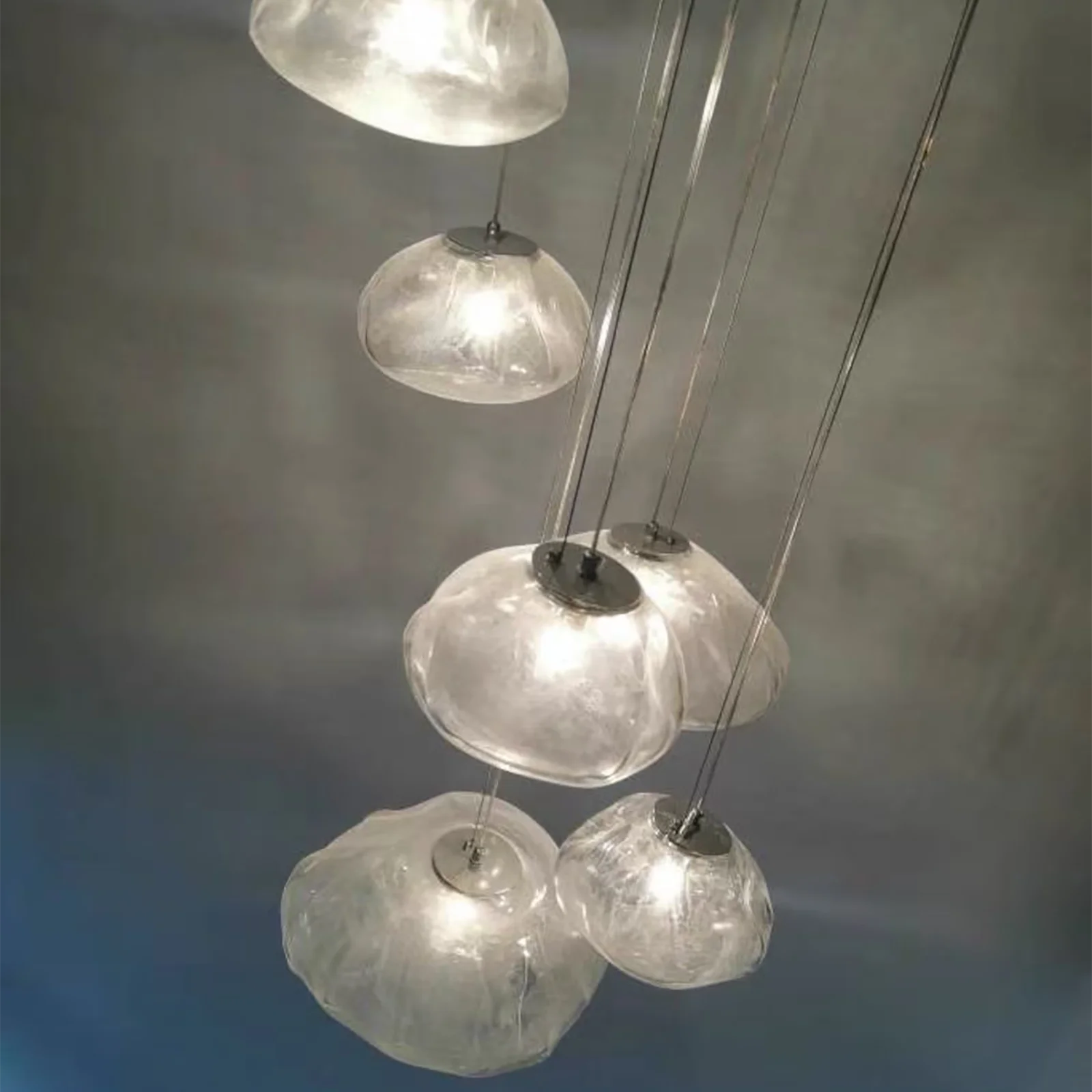 Arturesthome Creative Nordic Glass Pendant Light,Glass Dining Room Kitchen Island,Glass Hanging Lamp