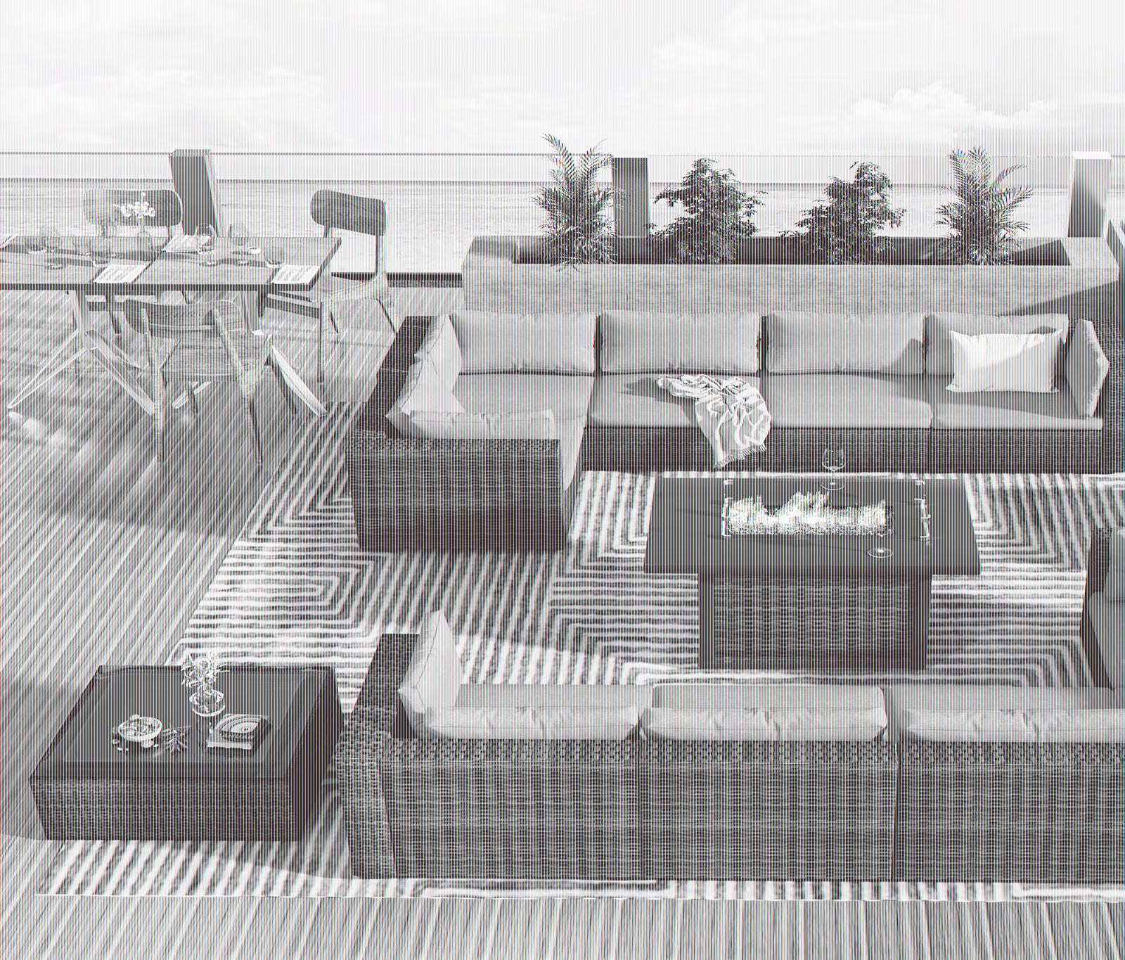 TANGJEAMER 13 Pieces All-Weather PE Rattan Sectional Sofa with Cushions,Glass Table and Fire Pit Table for Party and Family Gathering(Grey cushions)