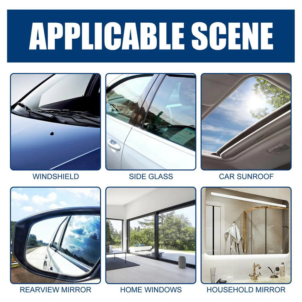 Tohuu Glass Coat For Cars Ceramic Glass Coat 50ml Ceramic Coating Windshield Hydrophobic Protection For Glass With Sponge Car Exterior Restorer Waterless Car Wash. exceptional