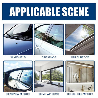Tohuu Glass Coat For Cars Ceramic Glass Coat 50ml Ceramic Coating Windshield Hydrophobic Protection For Glass With Sponge Car Exterior Restorer Waterless Car Wash. exceptional