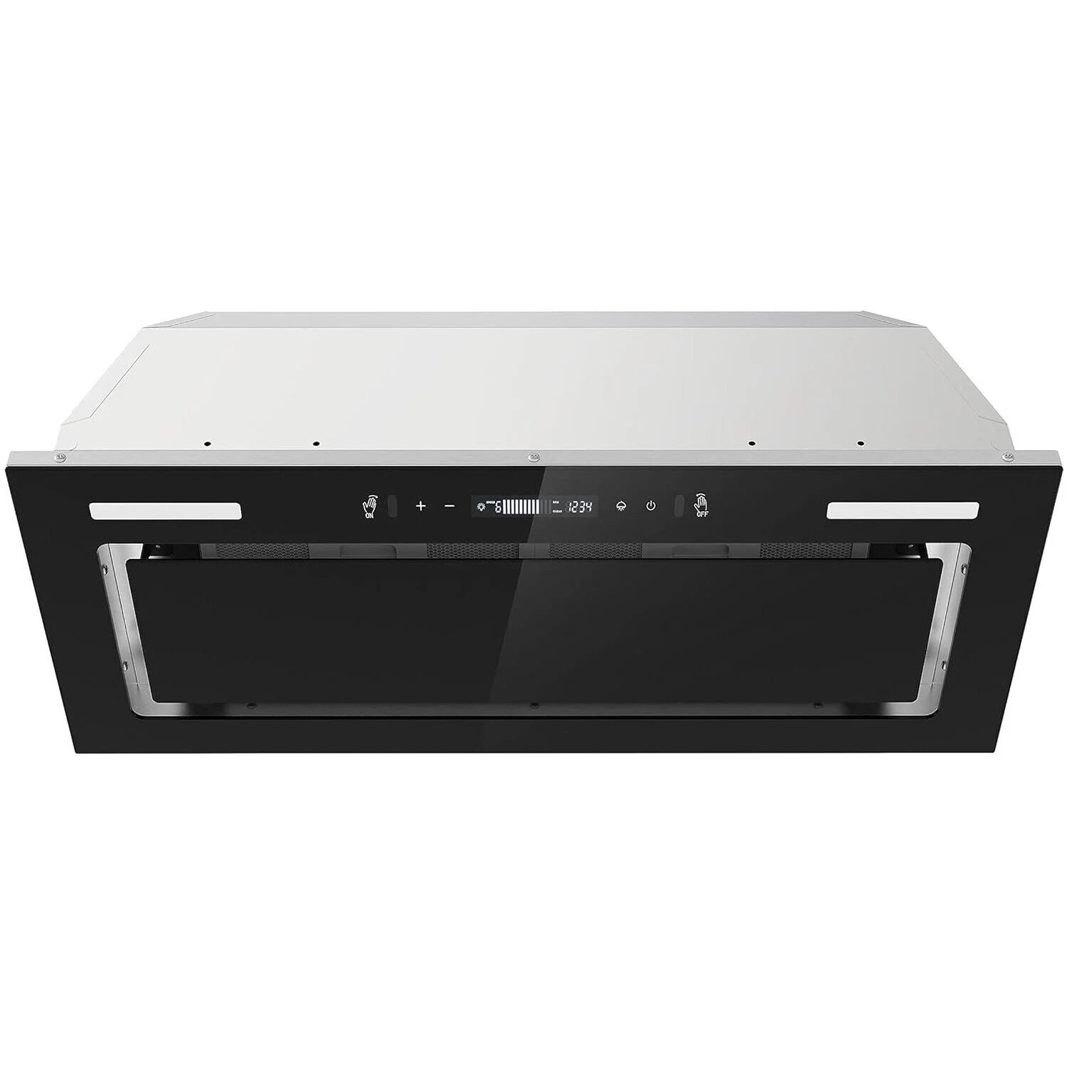 30 inch Built-in Insert Range Hood 900CFM Tempered Glass Kitchen Vent Hood