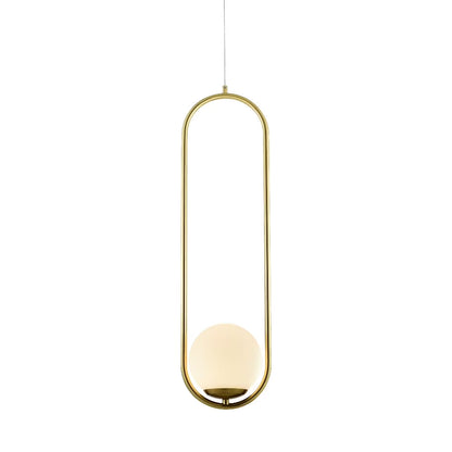 VONN Capri 7" ETL Certified Integrated LED Pendant with Glass Shade in Black