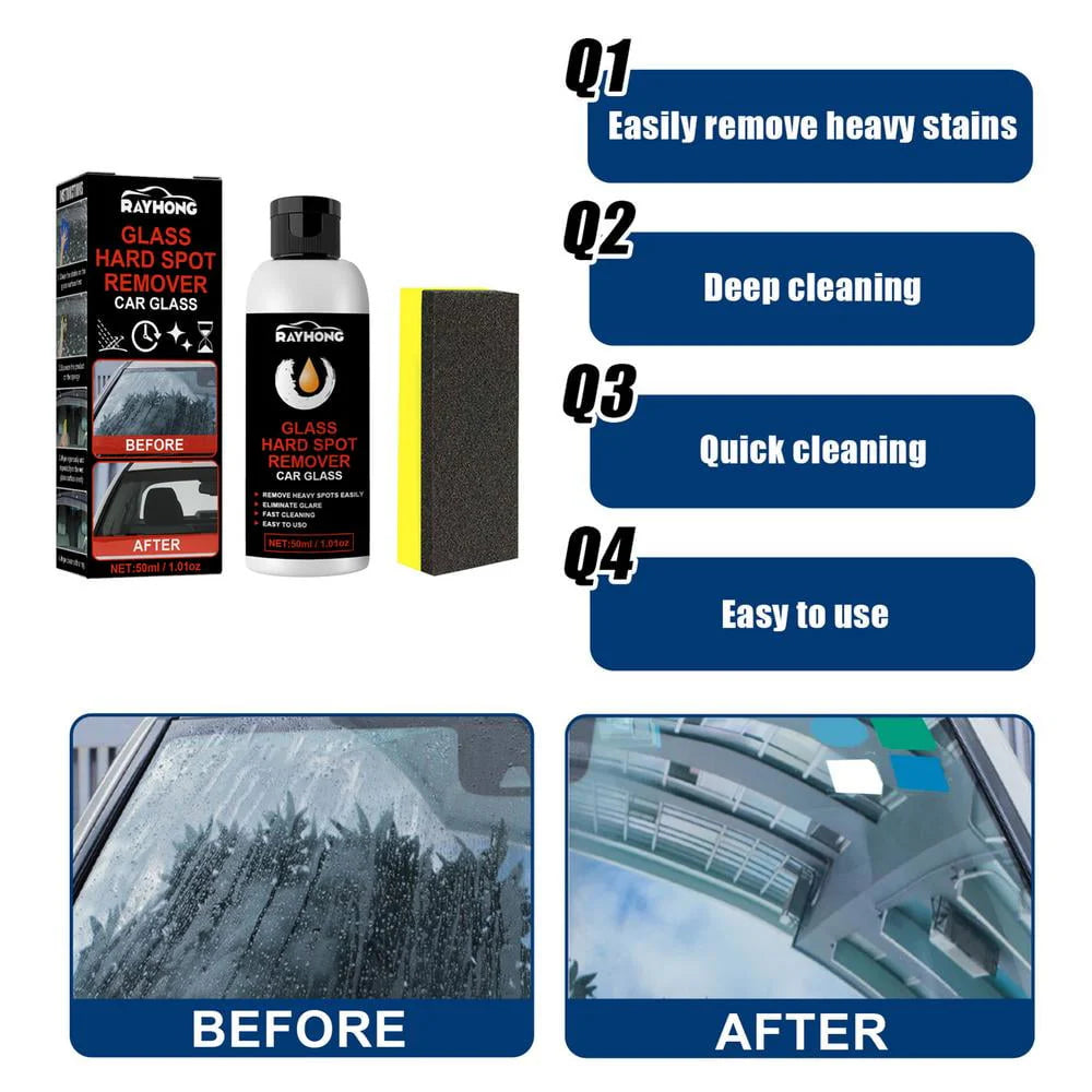Tohuu Glass Coat For Cars Ceramic Glass Coat 50ml Ceramic Coating Windshield Hydrophobic Protection For Glass With Sponge Car Exterior Restorer Waterless Car Wash. exceptional