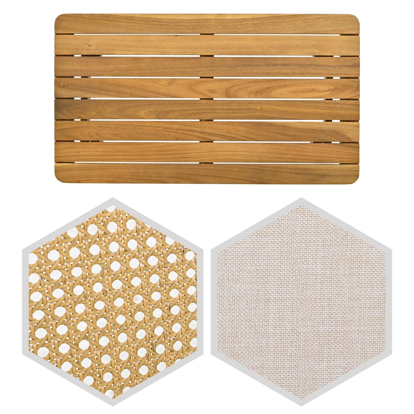 4 Piece Outdoor Patio Furniture Sets All Weather Outdoor Sofa PE Garden Furniture Wicker Rattan Patio Conversation Set with Glass Table & Beige Cushions