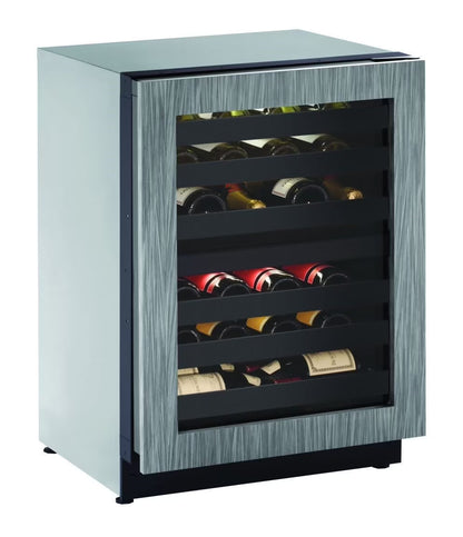 U-Line U-2224Zwc 24" Wide 43 Bottle Capacity Undercounter Glass Door Wine Cooler From The