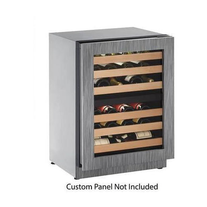 U-Line U-2224Zwc 24" Wide 43 Bottle Capacity Undercounter Glass Door Wine Cooler From The