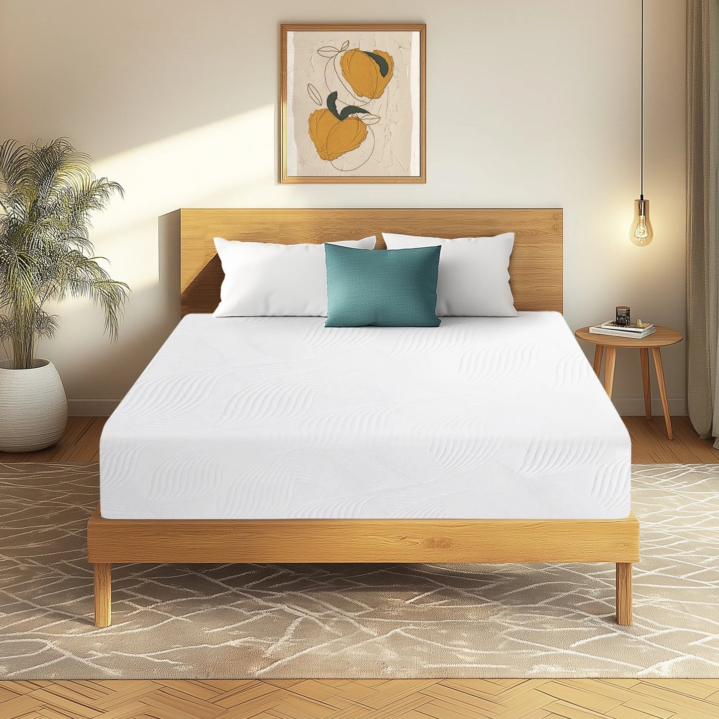 Soges 10 inch Twin Size Memory Foam Mattress with Removable Washable Mattress Cover, Medium Firm Gel Memory Foam Mattress for Pressure Relief, Fiberglass Free Mattress in a Box, CertiPUR-US