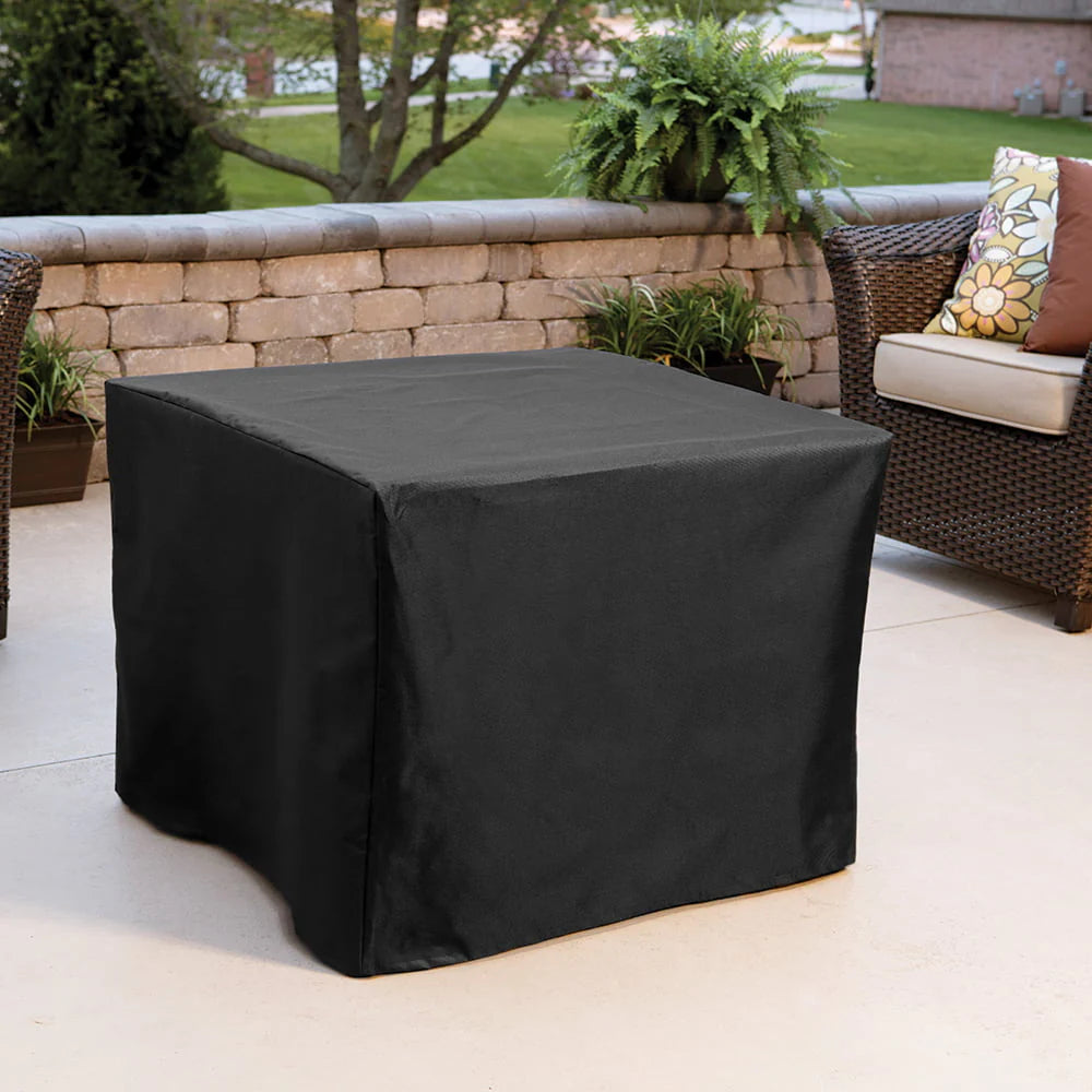 30" Square 30,000 BTU LP Gas Outdoor Fire Table with Black Fire Glass