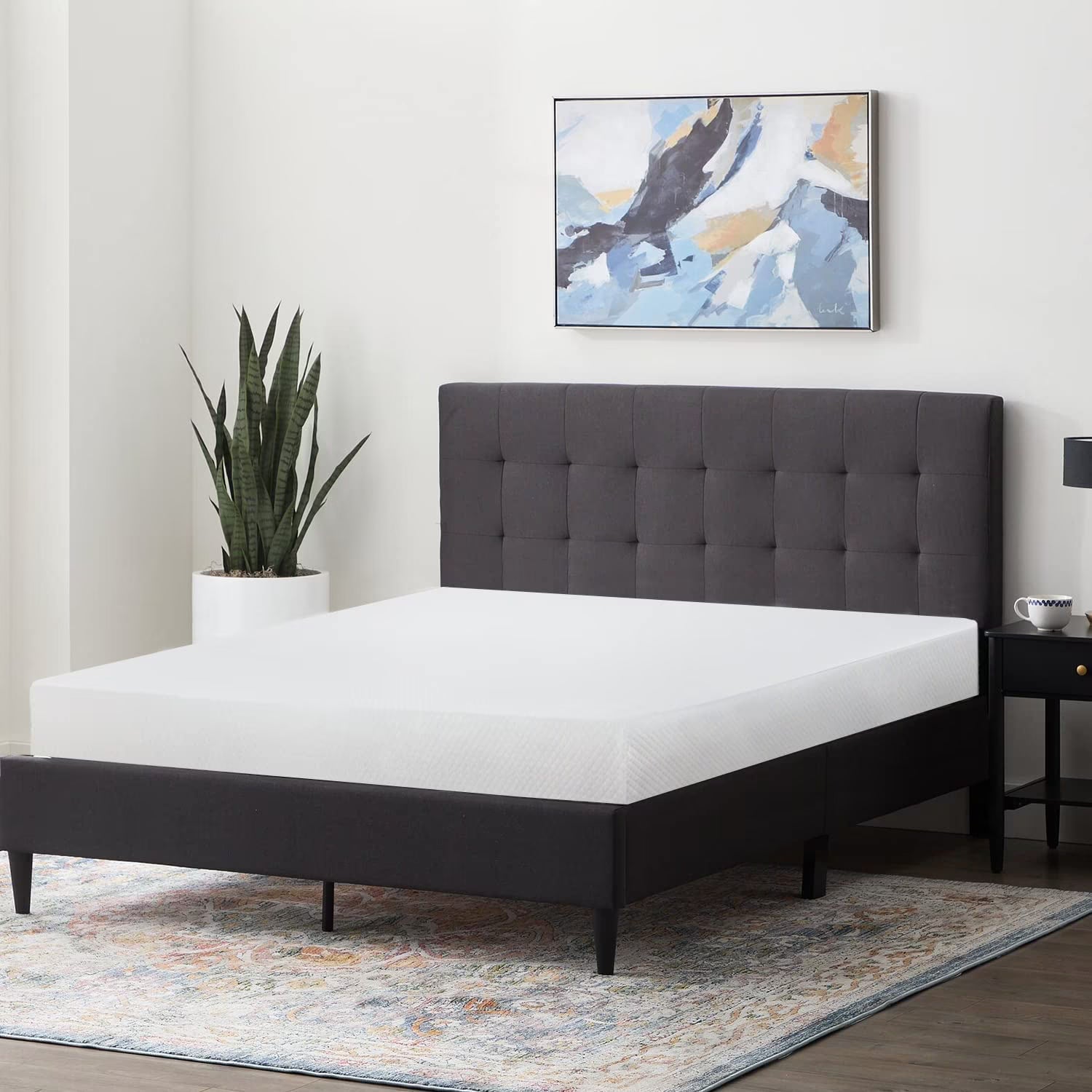 JL Full Mattress 6 inch Gel Memory Foam Mattress for Cool Sleep & Pressure Relief, Medium Firm Mattresses Fiberglass Free CertiPUR-US Certified/Bed-in-a-Box/Pressure Relieving Full Size