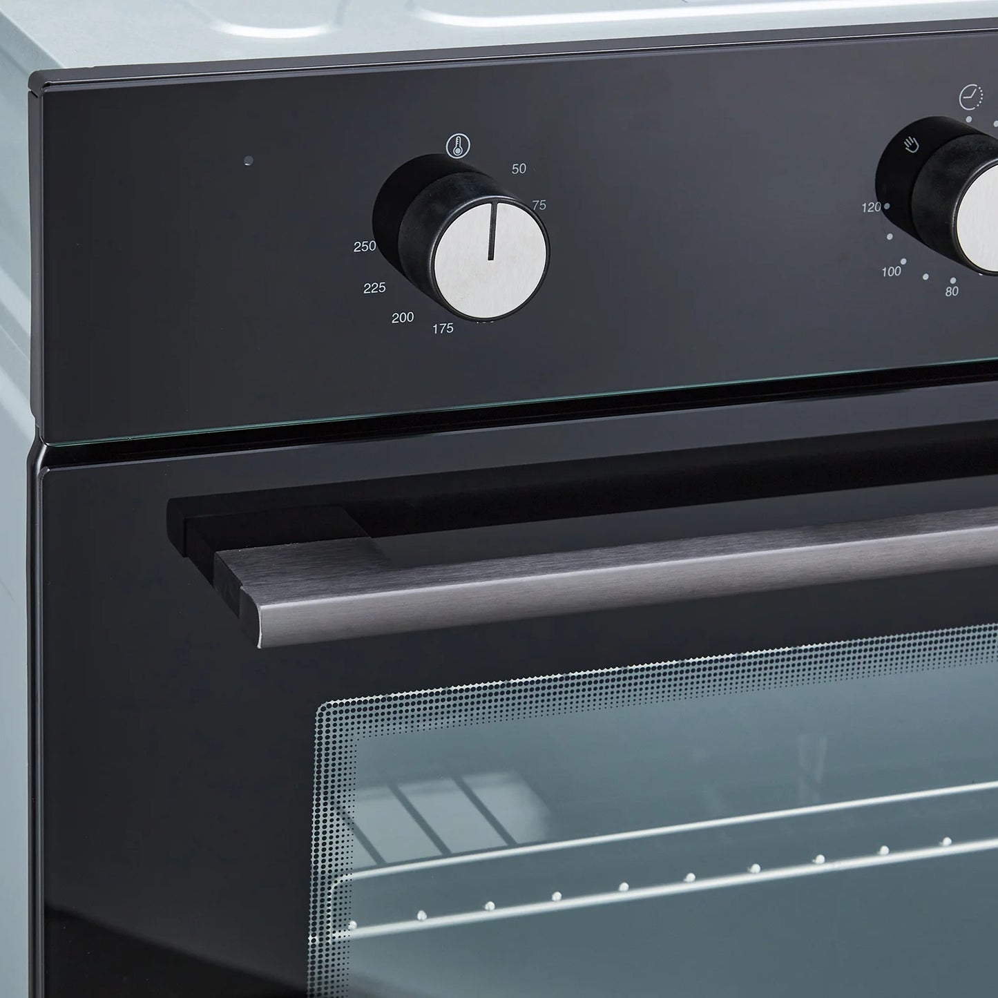 24" Electric Single Wall Oven with 8 Baking Modes 2.5Cu.ft Built-in Electric Convection Oven with Air Frying Function 3D Surround Heating with Double-Layered Glass Door 3000W