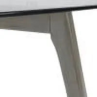 GDF Studio Mosier Mid-Century Modern Coffee Table with Glass Top, Walnut