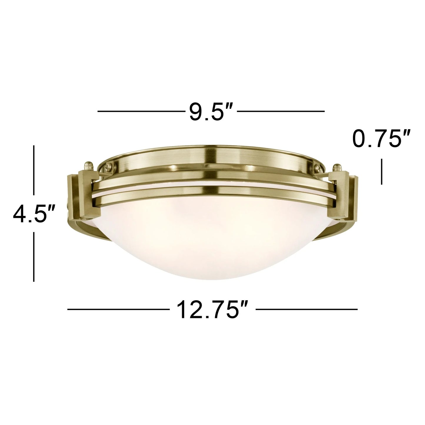 Possini Euro Design Deco Modern Ceiling Light Flush Mount Fixture 12 3/4" Wide Brushed Nickel 2-Light Marbleized Glass for Bedroom Kitchen Living Room