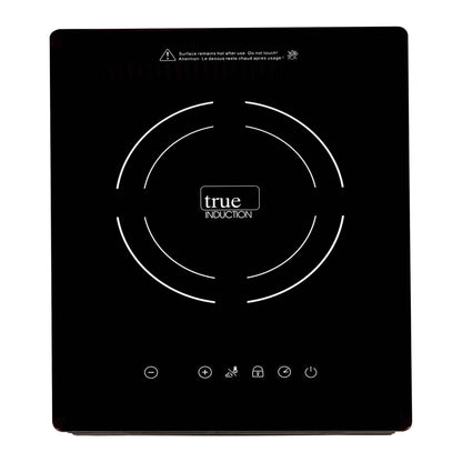 True Induction TI-1B Built-In UL858 Certified, 12-inch Single Induction Cooktop 1750W Glass-Ceramic Top