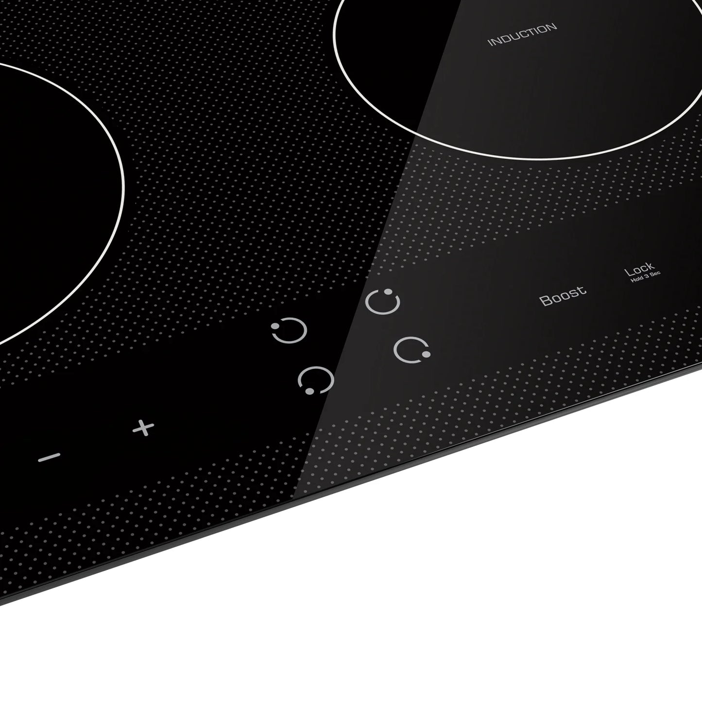 Empava 24" Electric Stove Induction Cooktop with 4 Power Boost Burners Smooth Surface Vitro Ceramic Glass in Black