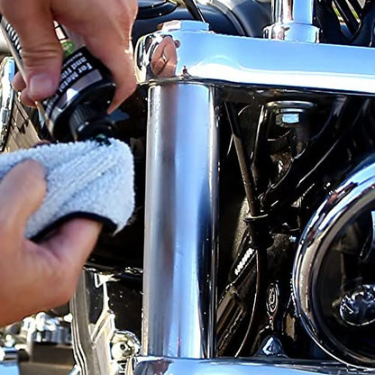 Flitz Multi-Purpose Polish and Cleaner Liquid All Metal DOES NOT HARM Plastic & Fiberglass: Great for Headlight Restoration + Rust Remover, 3.4 oz (Model: LQ 04535)
