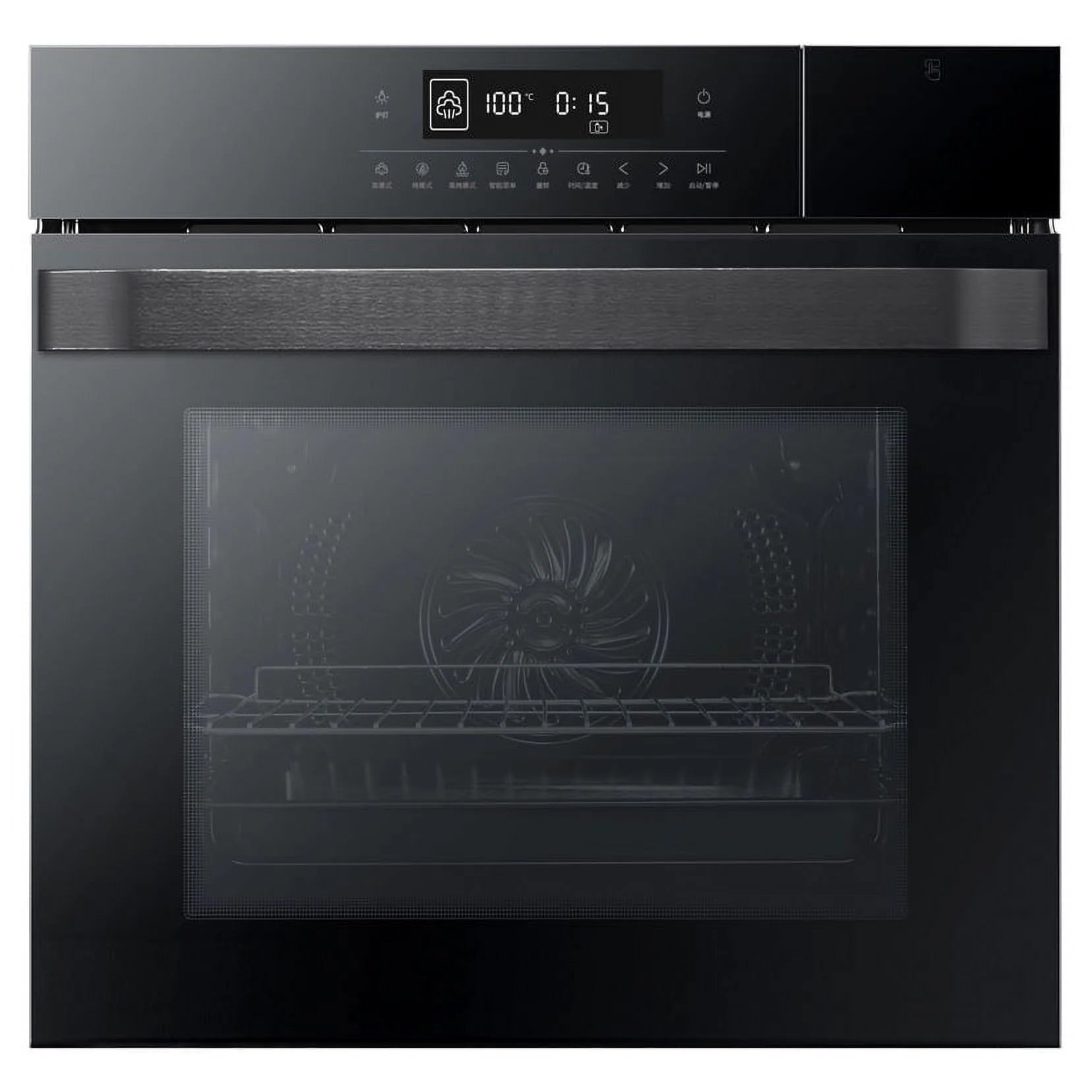 24" Electric Single Wall Oven - 70L Convection Oven with Air Frying, 2.5Cu.ft with 8 Baking Modes, 3D Surround Heating, Double-Layered Glass Door, Touch Control, Timer
