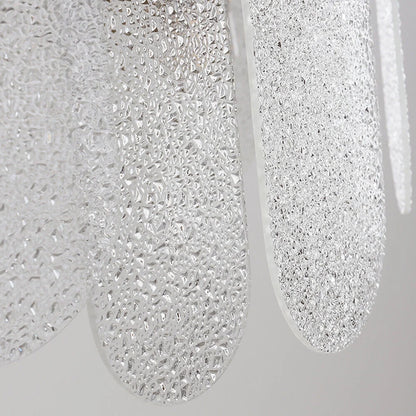 FETCOI Luxury LED Crystal Glass Pendant Lamp Luxury Chandelier Lighting Fixture Ceiling Light (9-Light)