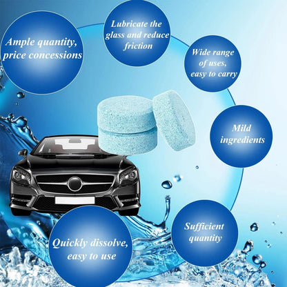 30 Pieces Car Windshield Glass Concentrated Washer Tablets