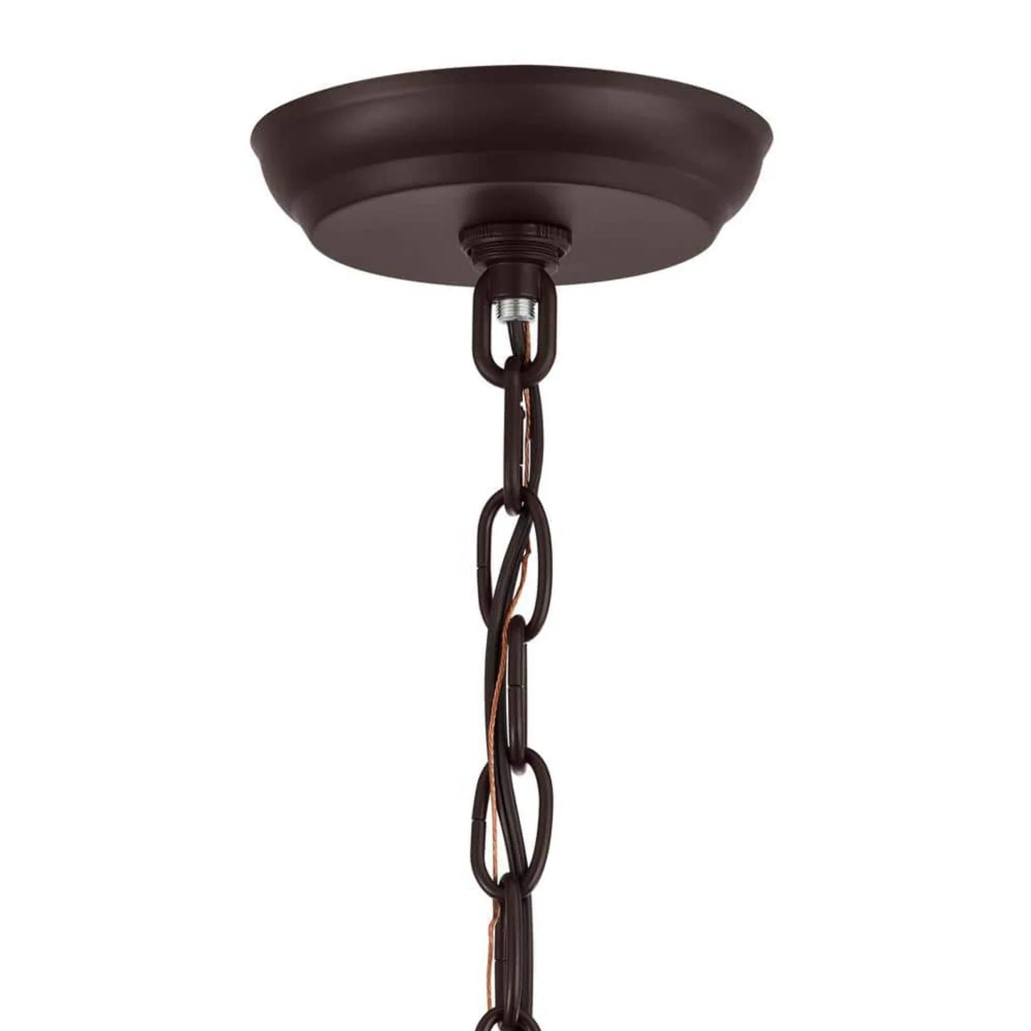 Hampton Bay Lainey 4-Light Bronze Chandelier Light Fixture with Clear Glass Shades