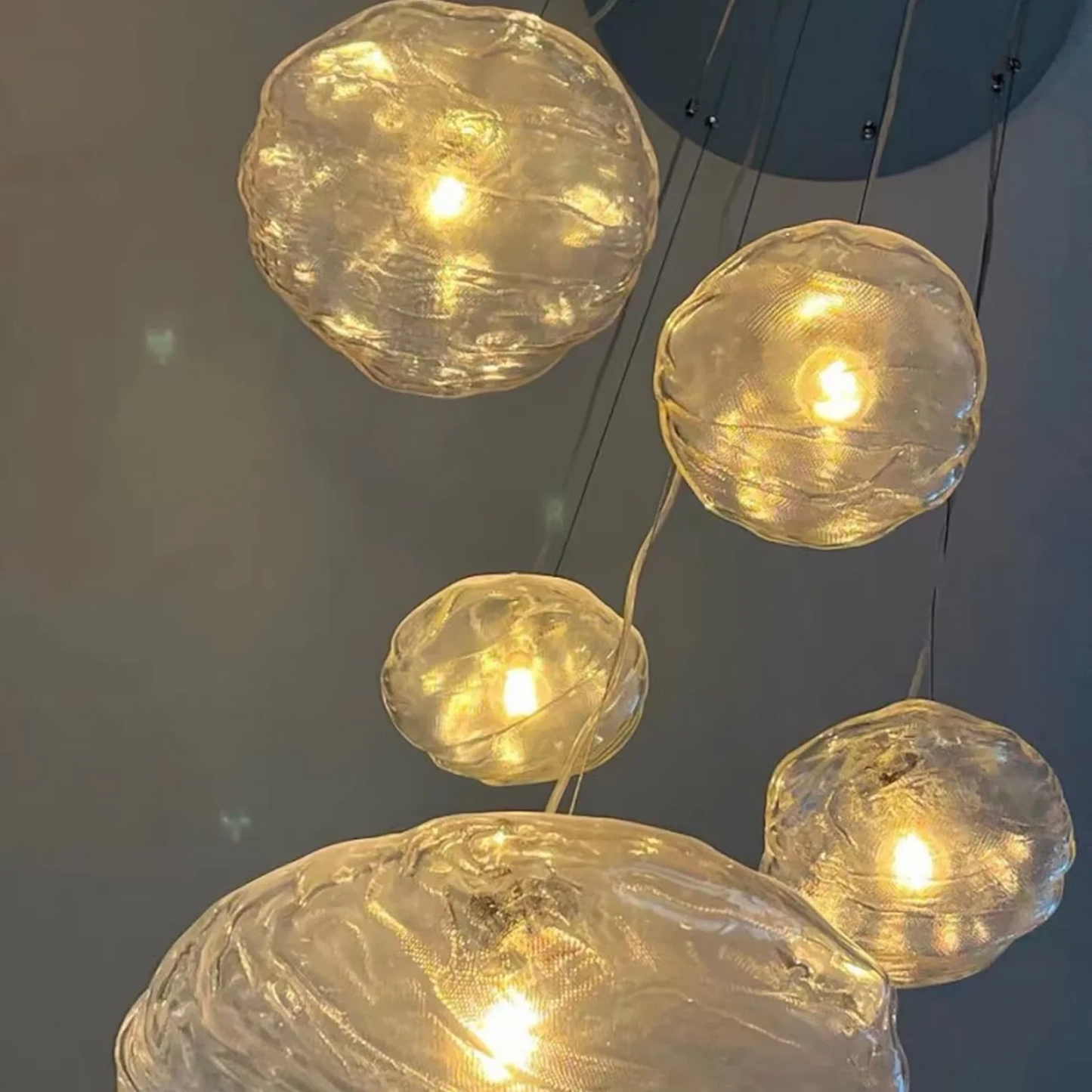 Arturesthome Creative Nordic Glass Pendant Light,Glass Dining Room Kitchen Island,Glass Hanging Lamp