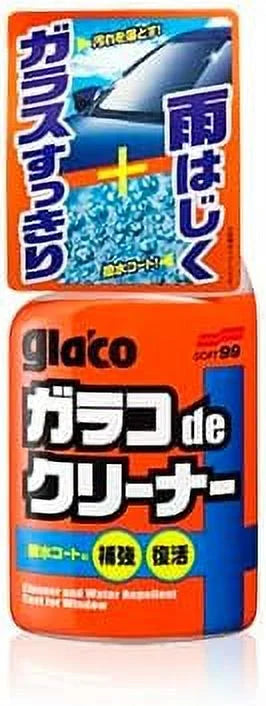 Glaco Glass Compound Roll On 100ml, Glaco Mirror Coat Zero 40ml, Glaco DX_110ml, and Glaco De Cleaner_400ml_Bundle Package