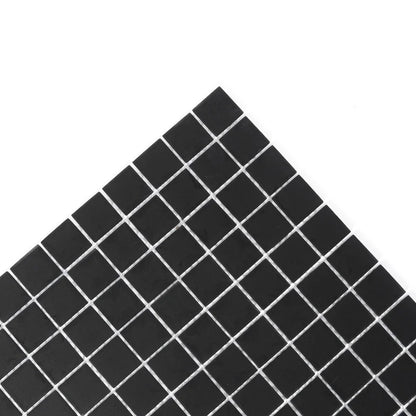 10 pack Black 11.8 in. x 11.8 in. 1x1 Matte Finished Glass Mosaic Floor and Wall Tile (9.67 sq. ft./Case)