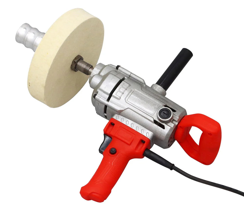 INTBUYING Glass Scratch Removal Machine Glass Surface Polish and Repair Tool Wool Wheel Glass Polishing Machine 220V