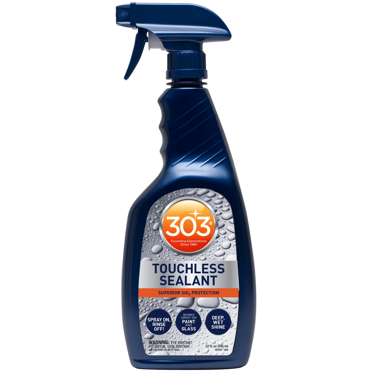 303 Touchless Sealant - SiO2 Water Activated Paint & Glass Protection - Spray On, Rinse Off - Lasts 2x Longer Than Wax - Deep, Wet Shine, 32 fl. oz. (30394CSR) Packaging May Vary