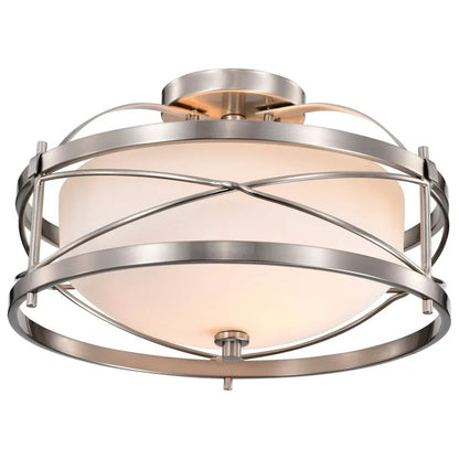 Nuvo 60-5335 - Ginger - 2 Light Semi Flush w/Etched Opal Glass