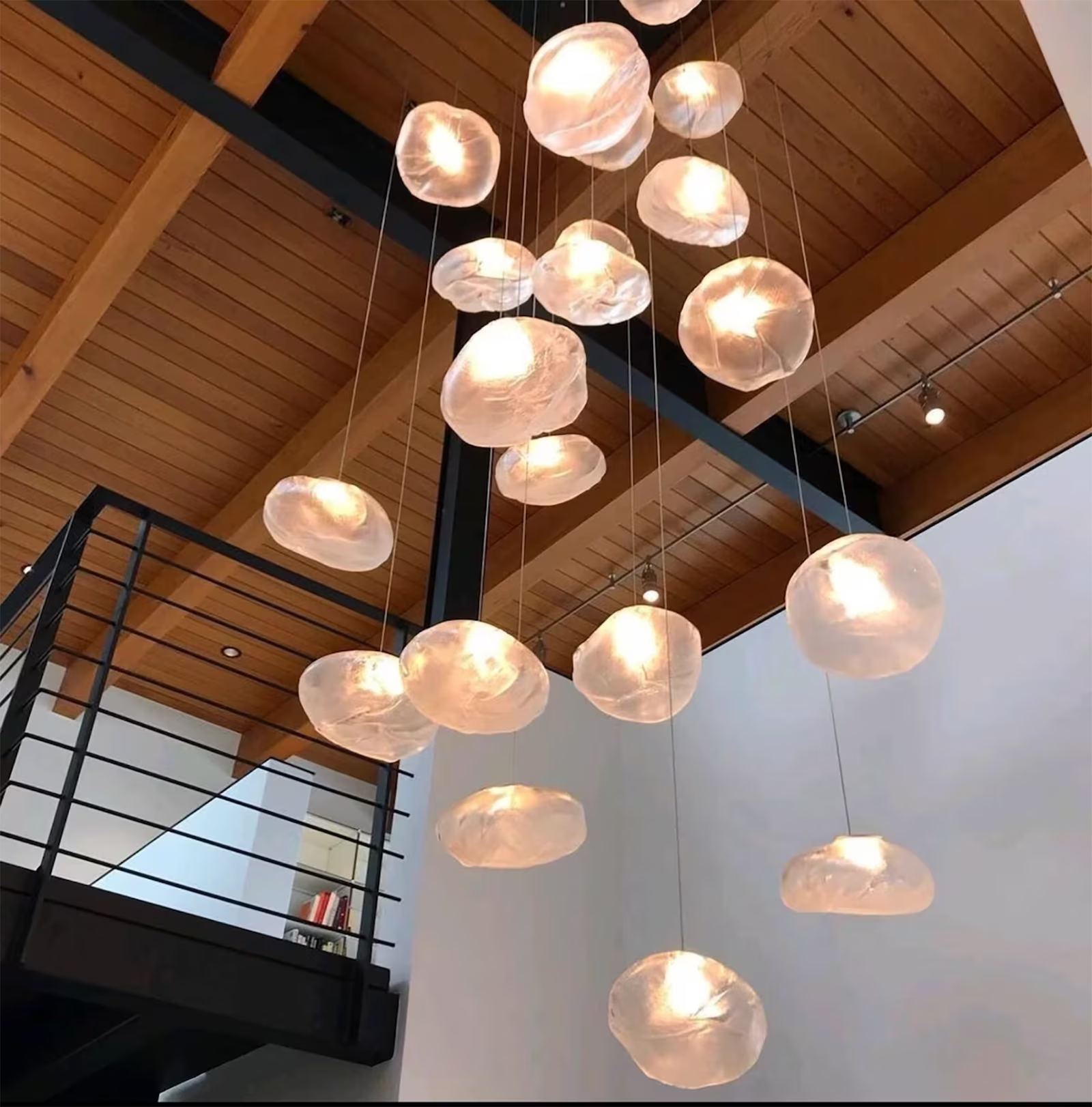 Arturesthome Creative Nordic Glass Pendant Light,Glass Dining Room Kitchen Island,Glass Hanging Lamp