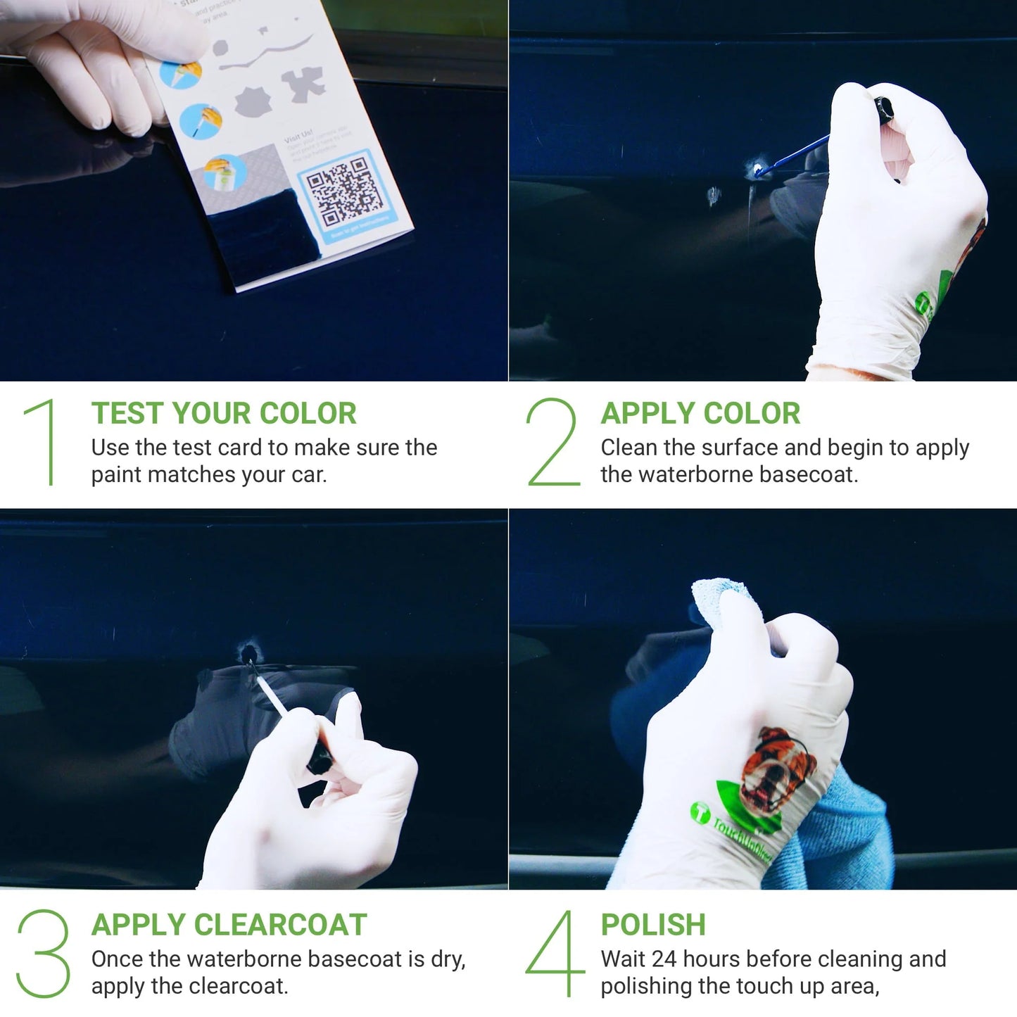 TouchUpDirect 781 Sea Glass Pearl for Toyota Exact Match Touch Up Paint Brush - Essential Package