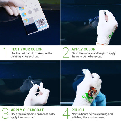 TouchUpDirect 781 Sea Glass Pearl for Toyota Exact Match Touch Up Paint Brush - Essential Package