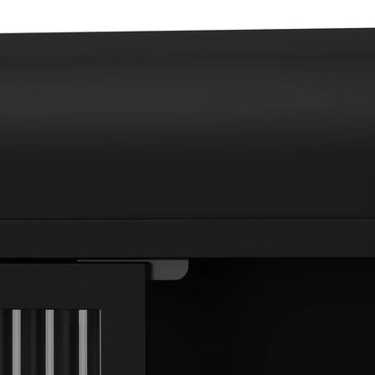 Dasun 3 Glass Door Wall Cabinets for Kitchen, Living Room and Bathroom(Black)