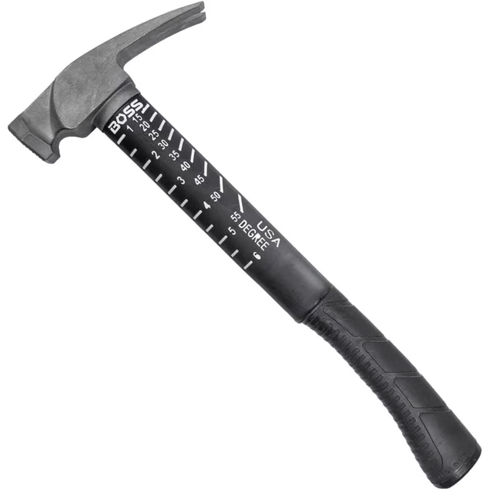 Boss BH14TIPFM 14oz. Titanium Hammer with Fiberglass Handle - Made in USA