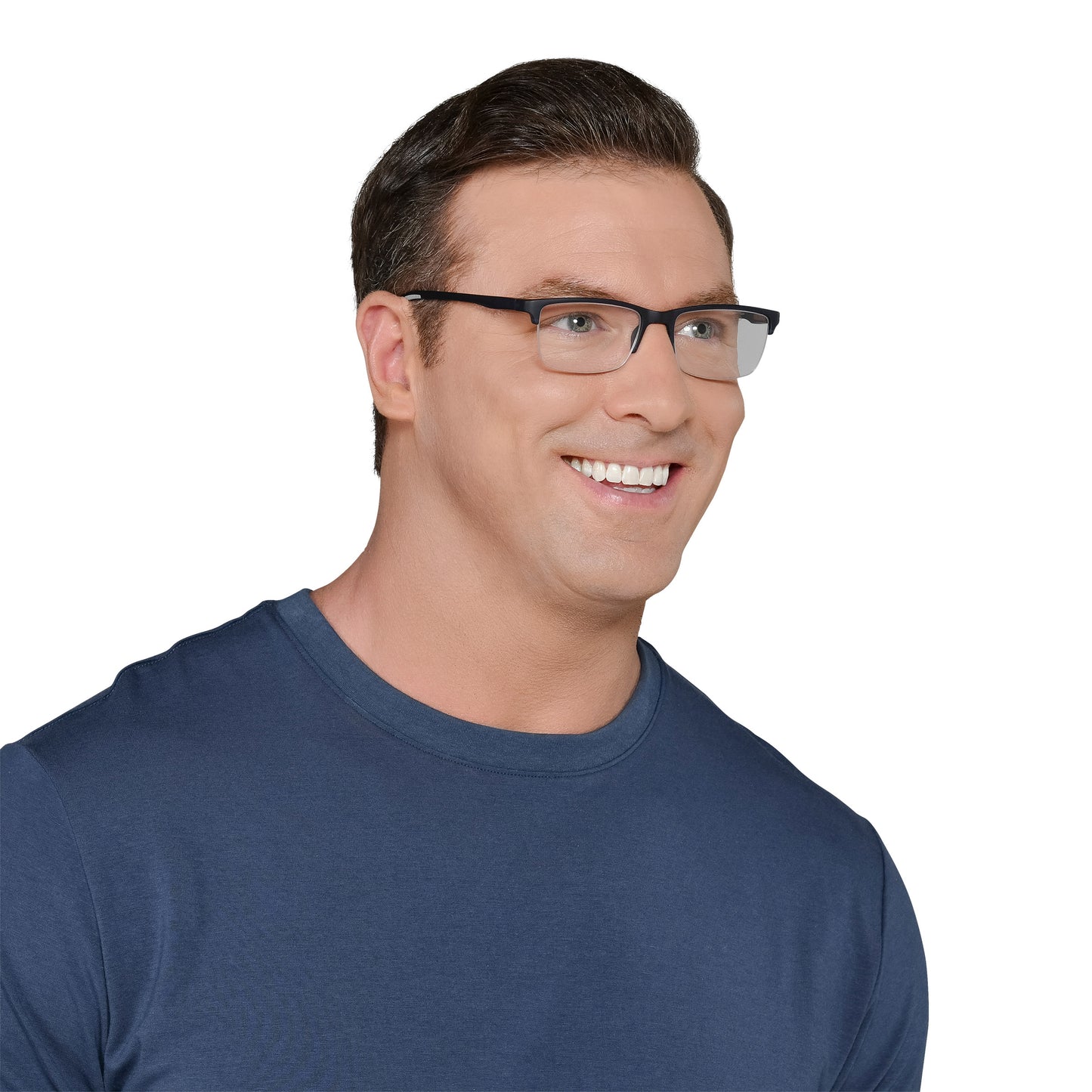 Design Optics by Foster Grant #356 Semi-Rim Rectangle Reading Glasses, 3-pack