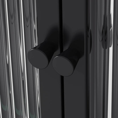 Dasun 3 Glass Door Wall Cabinets for Kitchen, Living Room and Bathroom(Black)