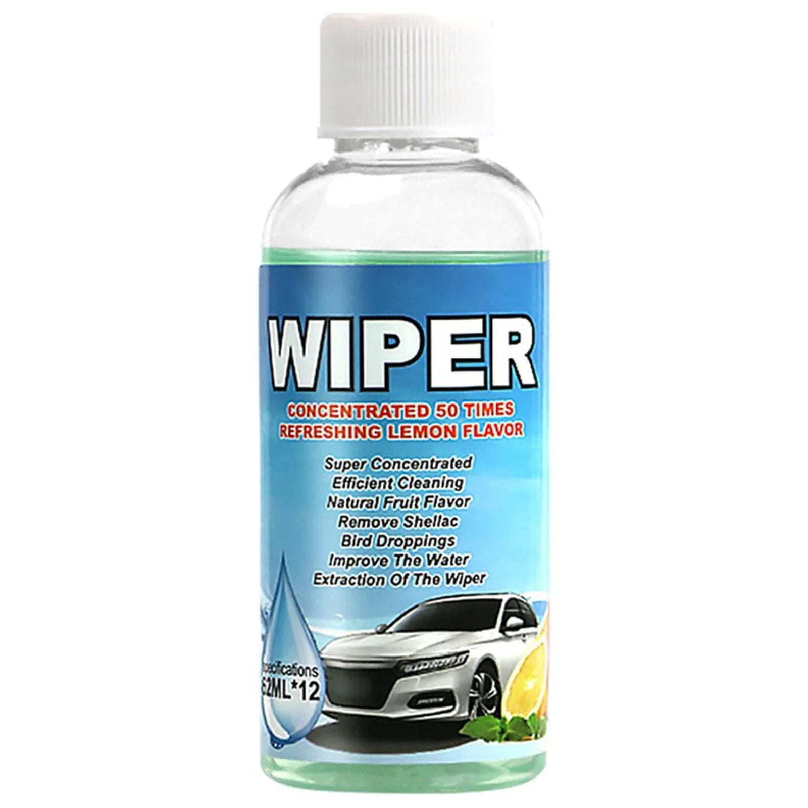 COFEST Car Glass Washer Water Car Glass Decontamination Wiper Cleaning Water 62ml Better Than Any Other Traditional Car Wash Cleaner Blue
