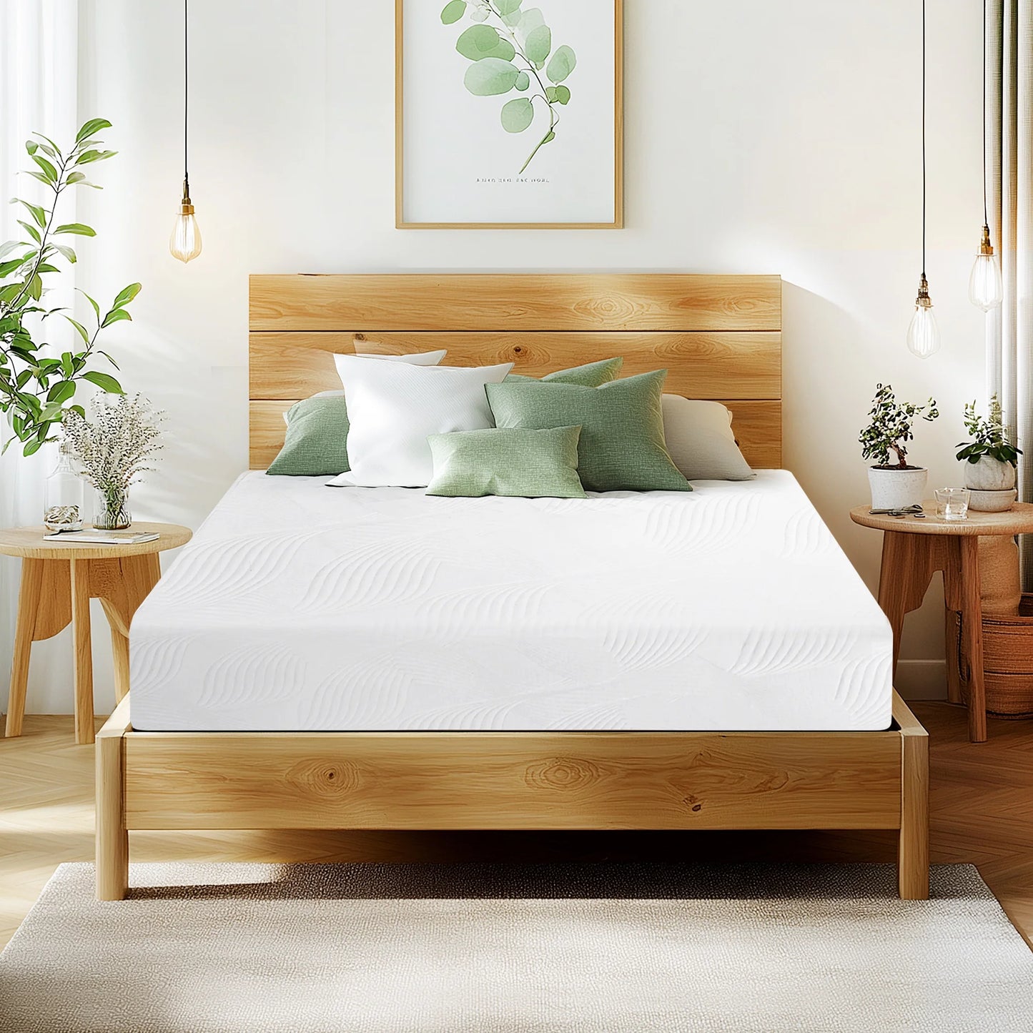 Soges 10 inch Twin Size Memory Foam Mattress with Removable Washable Mattress Cover, Medium Firm Gel Memory Foam Mattress for Pressure Relief, Fiberglass Free Mattress in a Box, CertiPUR-US