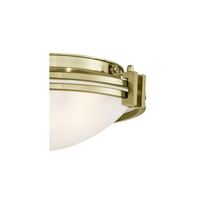 Possini Euro Design Deco Modern Ceiling Light Flush Mount Fixture 12 3/4" Wide Brushed Nickel 2-Light Marbleized Glass for Bedroom Kitchen Living Room