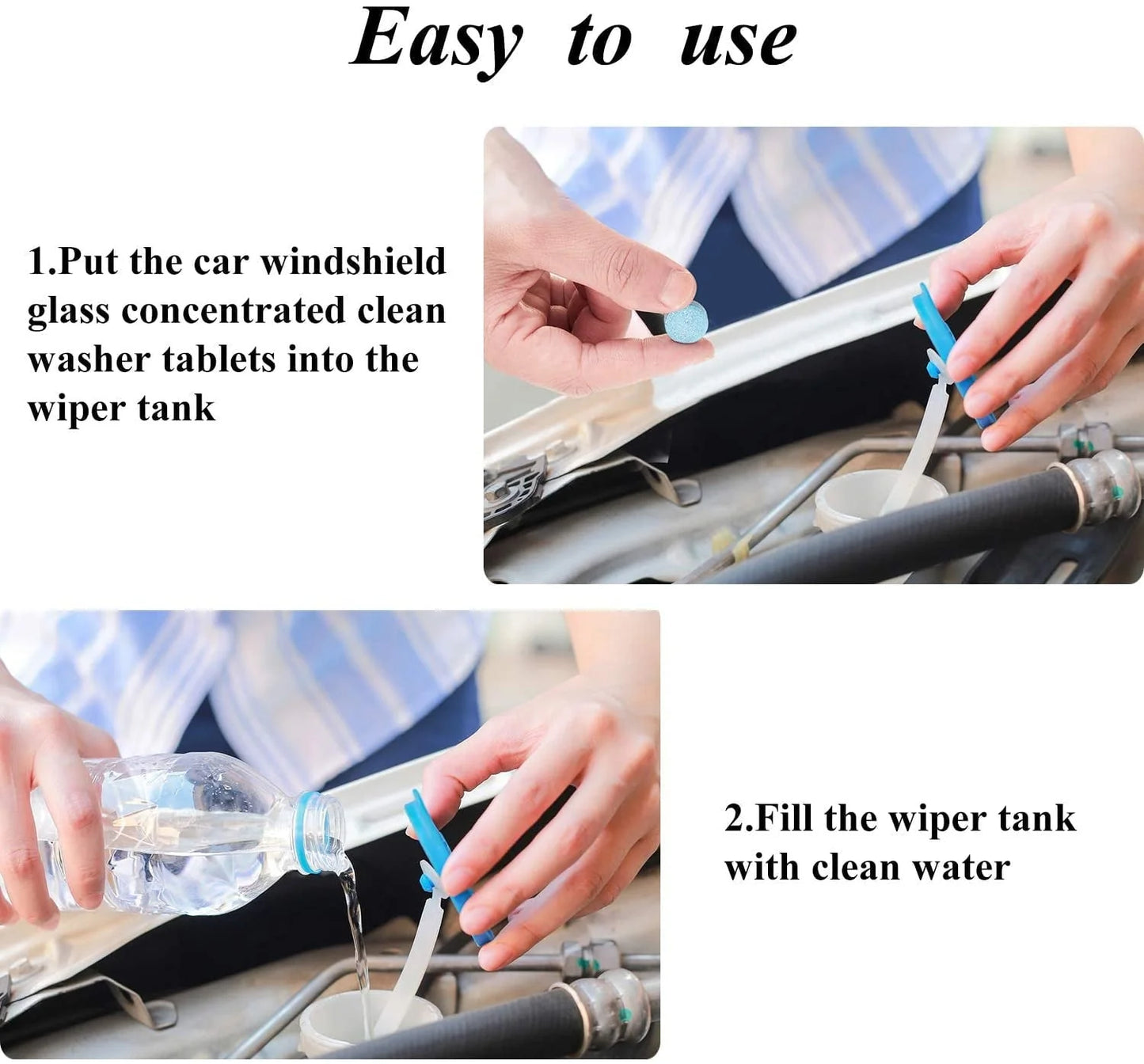 30 Pieces Car Windshield Glass Concentrated Washer Tablets
