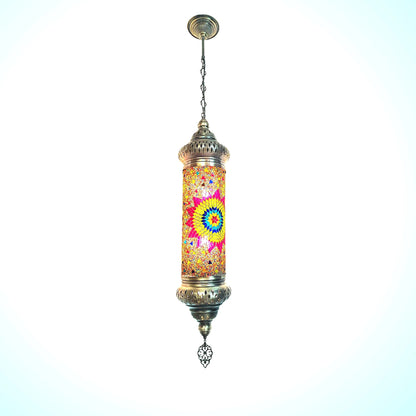 Angora Tantine Turkish Lamp | Blown Glass Turkish Pendant Hanging Lamps for Living Room (51.18")