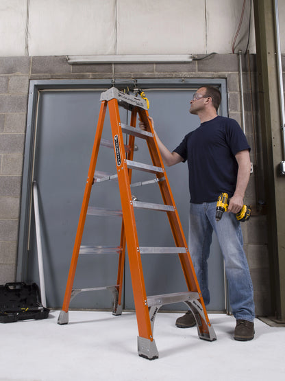 Louisville Ladder 10-Foot Fiberglass Step Ladder, 300-Pound Load Capacity, Type IA, FS1510
