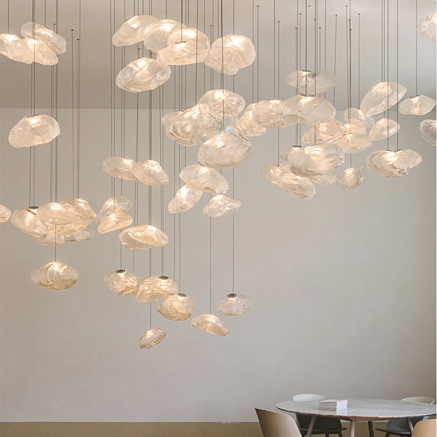 Arturesthome Creative Nordic Glass Pendant Light,Glass Dining Room Kitchen Island,Glass Hanging Lamp