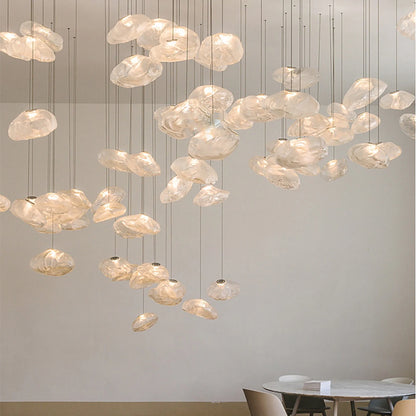 Arturesthome Creative Nordic Glass Pendant Light,Glass Dining Room Kitchen Island,Glass Hanging Lamp
