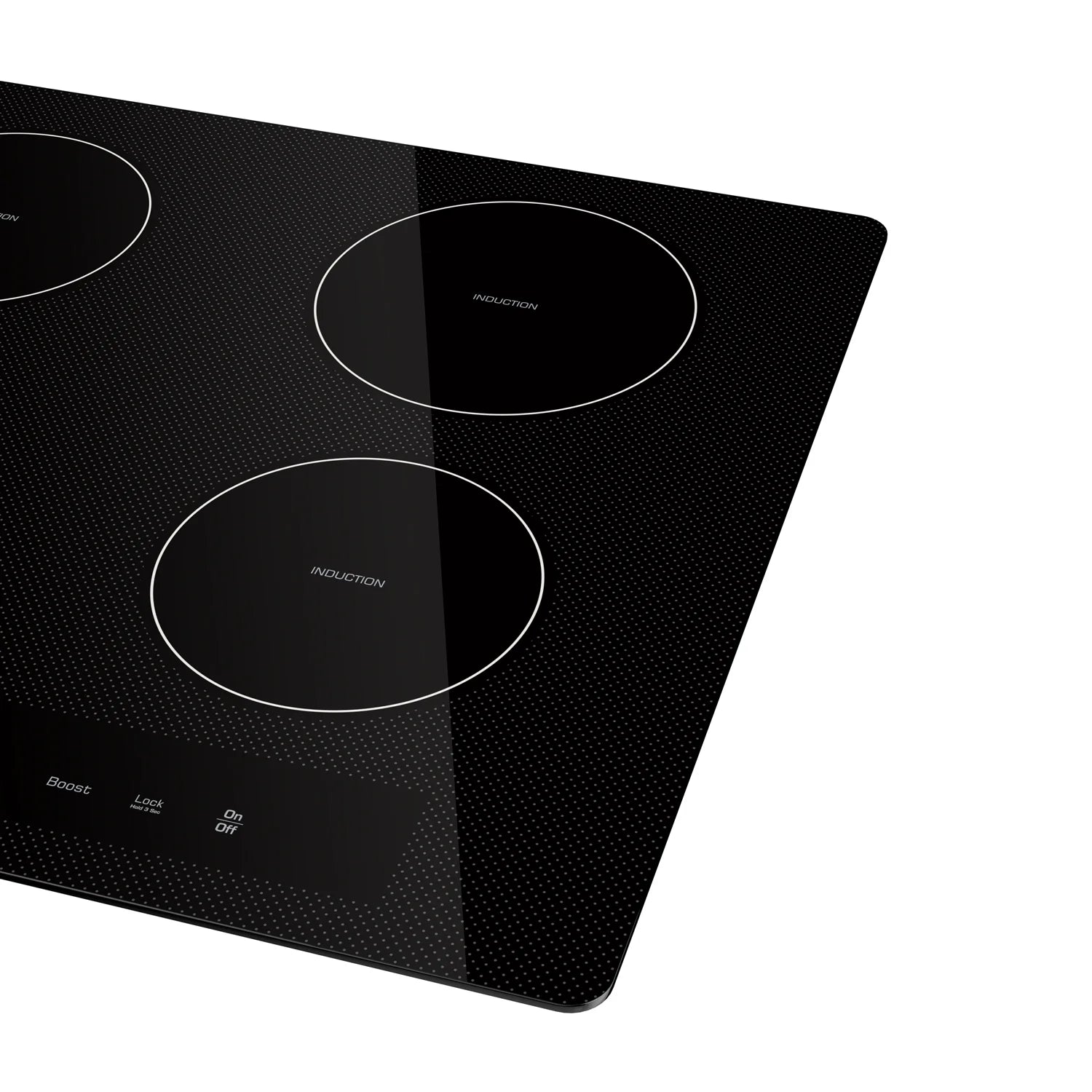 Empava 24" Electric Stove Induction Cooktop with 4 Power Boost Burners Smooth Surface Vitro Ceramic Glass in Black